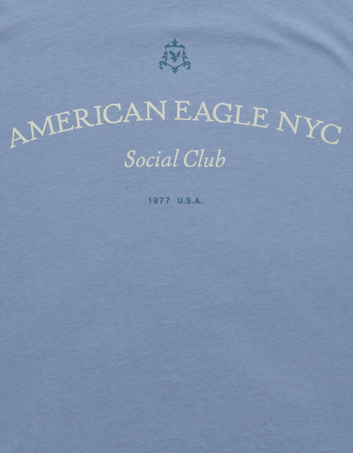 Camiseta Gráfica con Logo Ae - Azul 0181_5686_415_d1