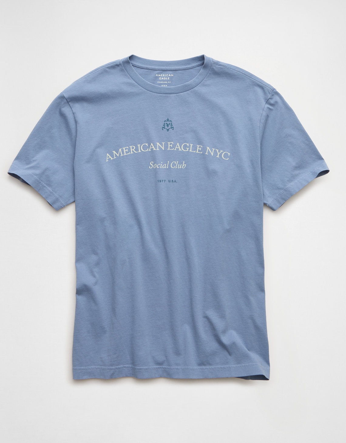 Camiseta Gráfica con Logo Ae - Azul 0181_5686_415_f