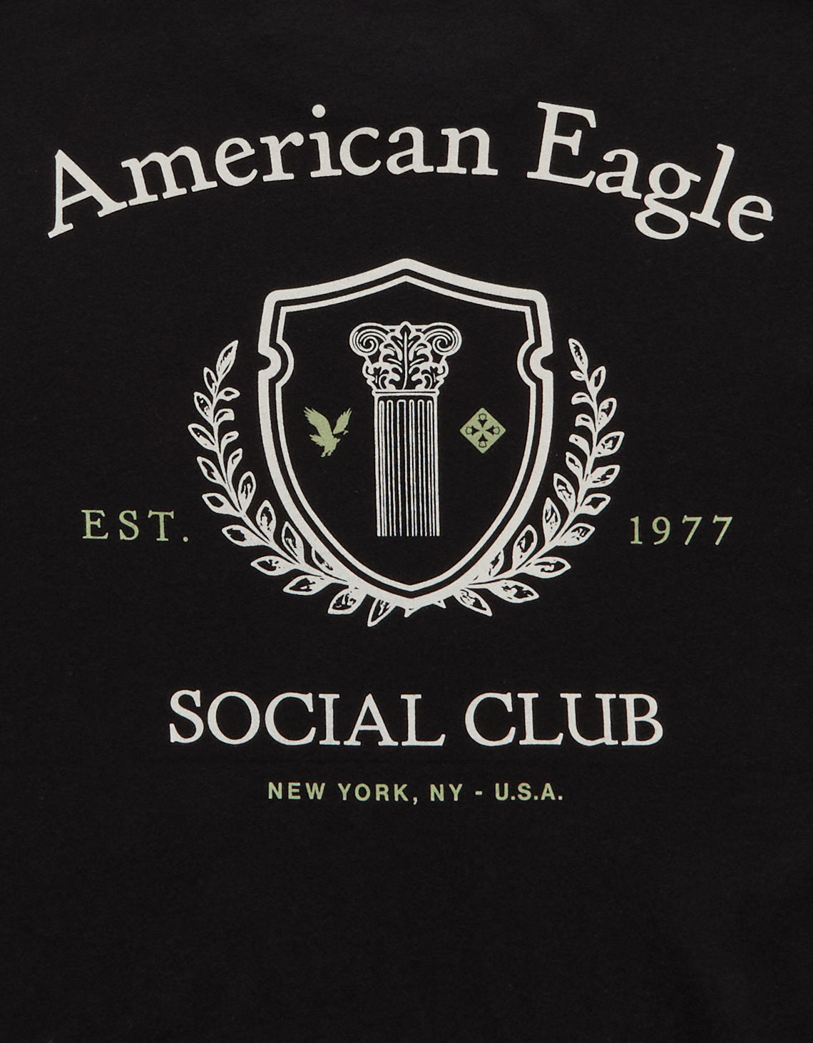 Camiseta Gráfica con Logo Ae - Negro 0181_5687_001_d1