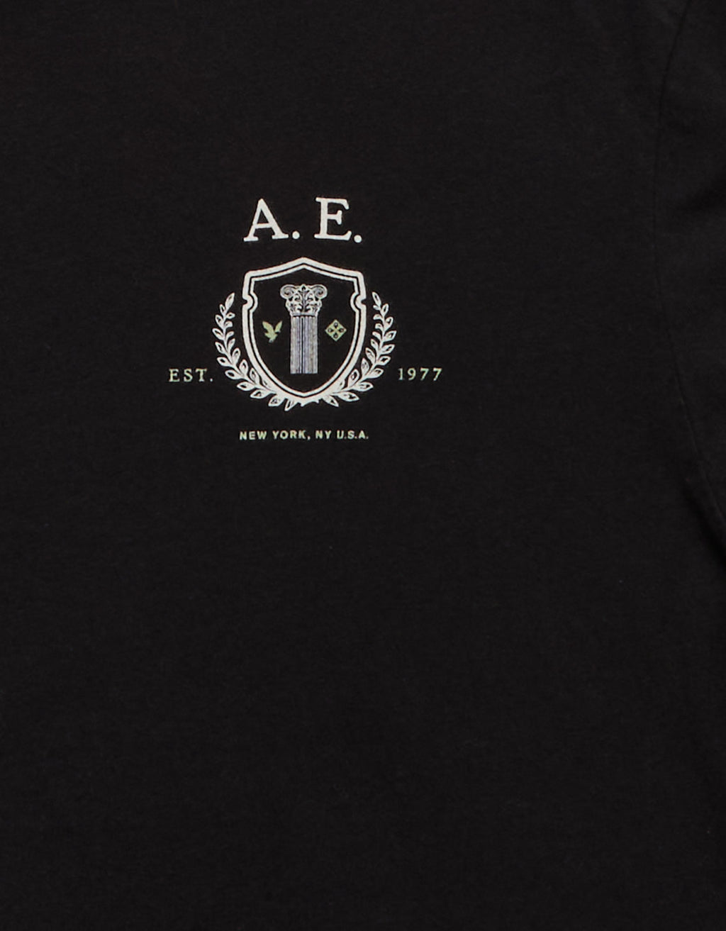 Camiseta Gráfica con Logo Ae - Negro 0181_5687_001_d3