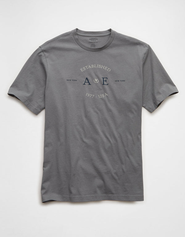 Camiseta Gráfica con Logo Ae - Generico