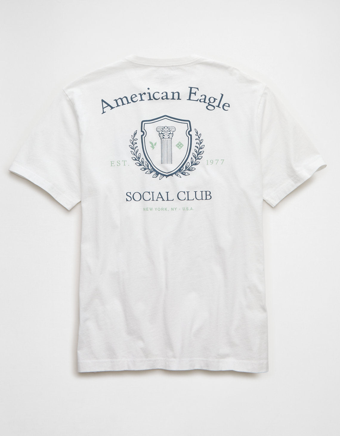 Camiseta Gráfica con Logo Ae - Blanco 0181_5687_100_b