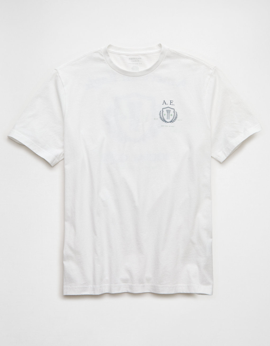 Camiseta Gráfica con Logo Ae - Blanco 0181_5687_100_f