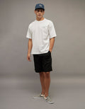 Camiseta Oversized Gráfica con Logo Ae - Blanco 0181_5715_100_of