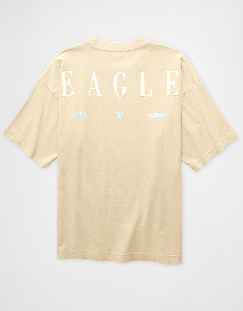 Camiseta Oversized Gráfica con Logo Ae - Generico 0181_5715_256_b