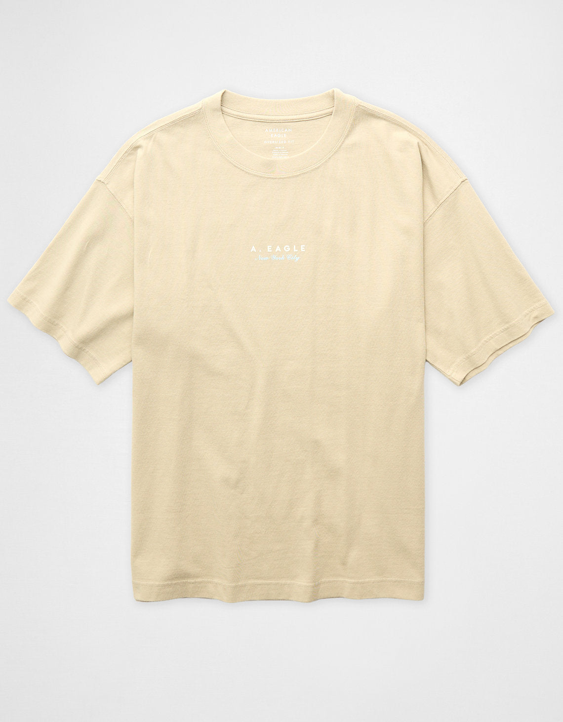 Camiseta Oversized Gráfica con Logo Ae - Generico 0181_5715_256_f
