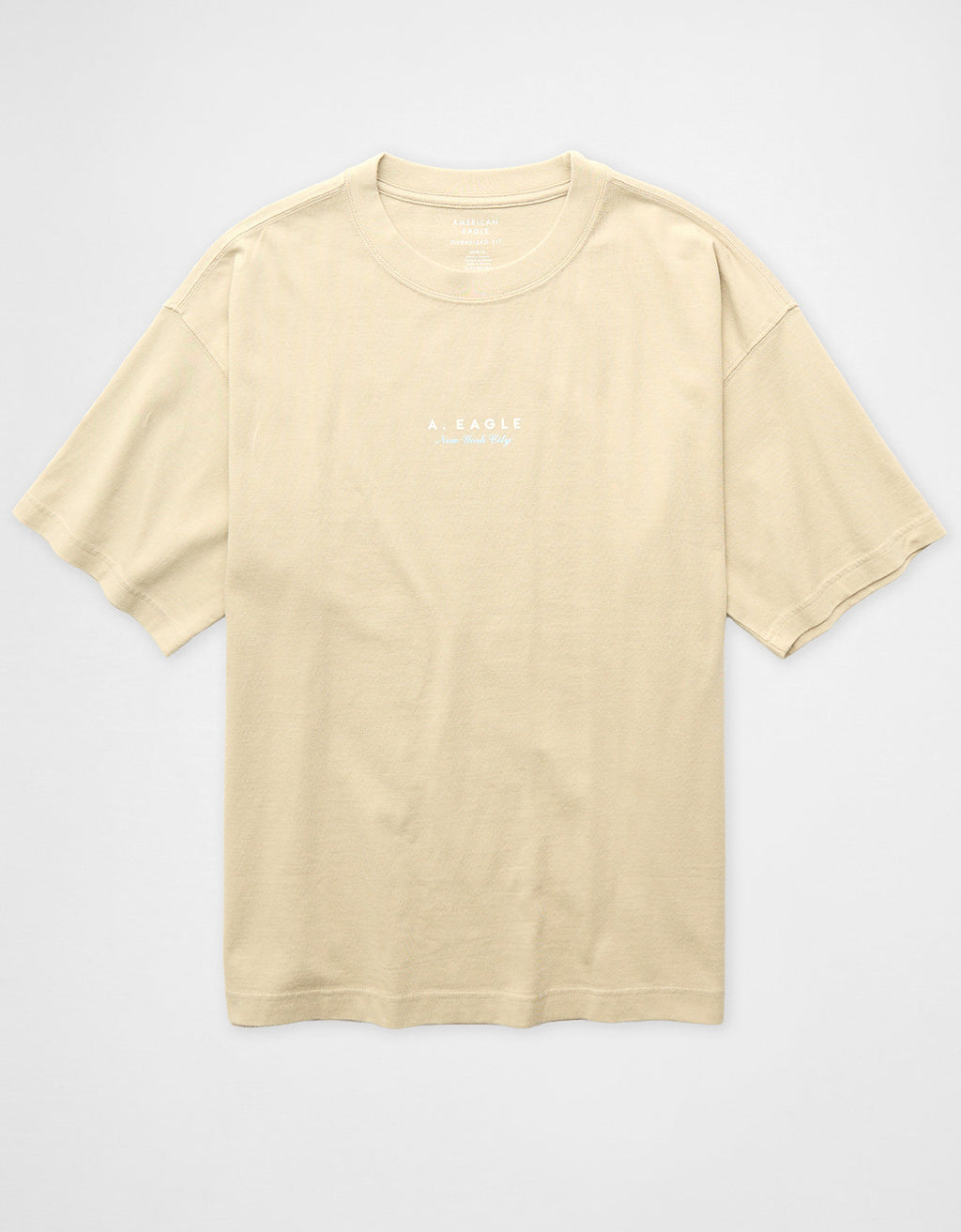 Camiseta Oversized Gráfica con Logo Ae - Generico 0181_5715_256_f