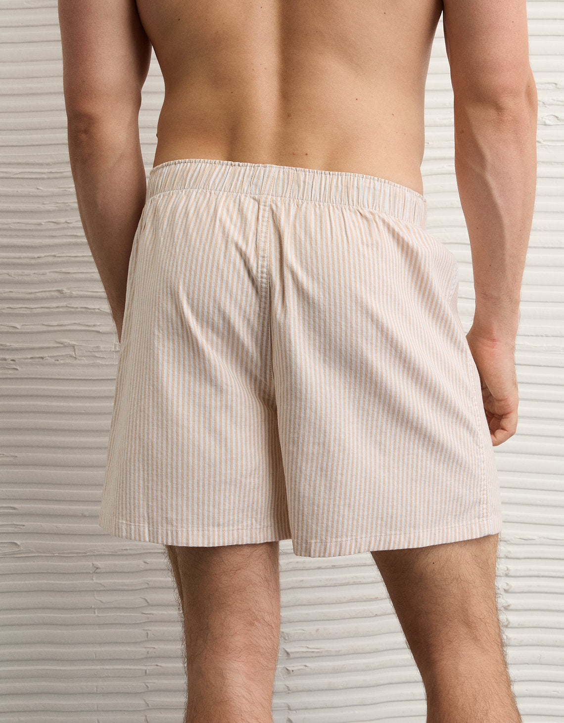 Bóxer corto elástico para hombre de Aeo - Caqui 0220_0030_212_ob