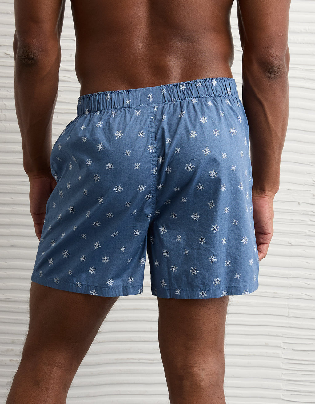 Bóxer corto elástico para hombre de Aeo - Azul 0220_0078_400_ob