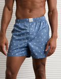 Bóxer corto elástico para hombre de Aeo - Azul 0220_0078_400_of