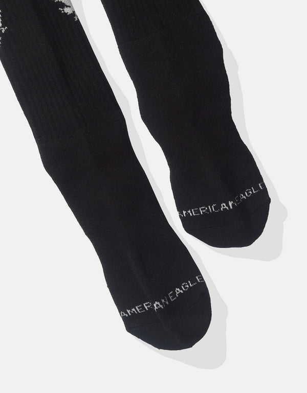 Medias Aeo con detalles gráficos - Negro