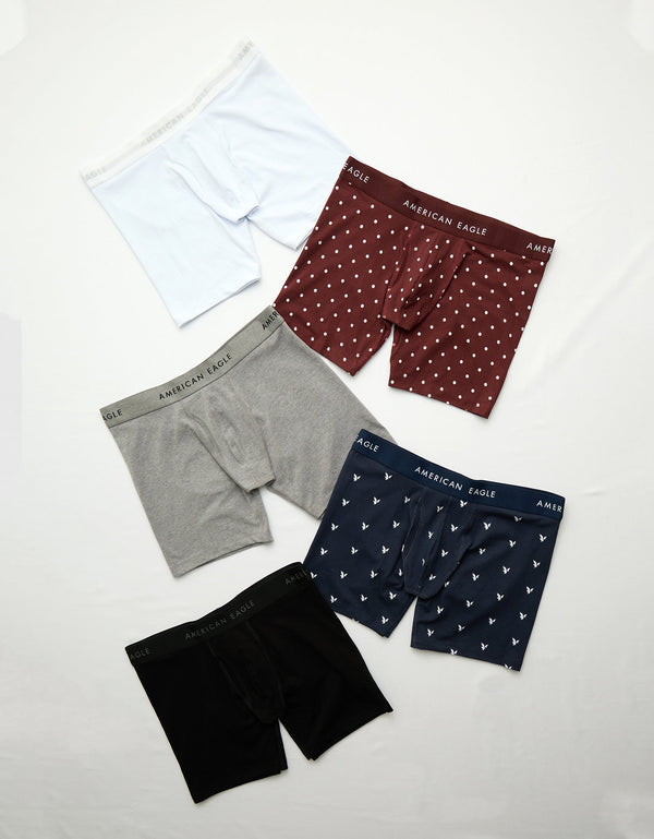 Aeo Solid 6 Boxer Clásico Paquete de 5 - Multicolor