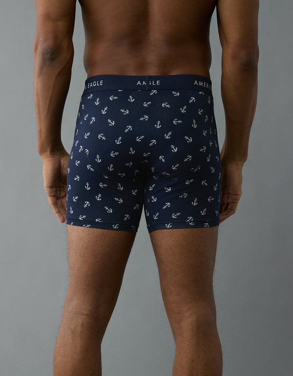 Bóxer Clásico con estampado de 6 para Hombre - Azul