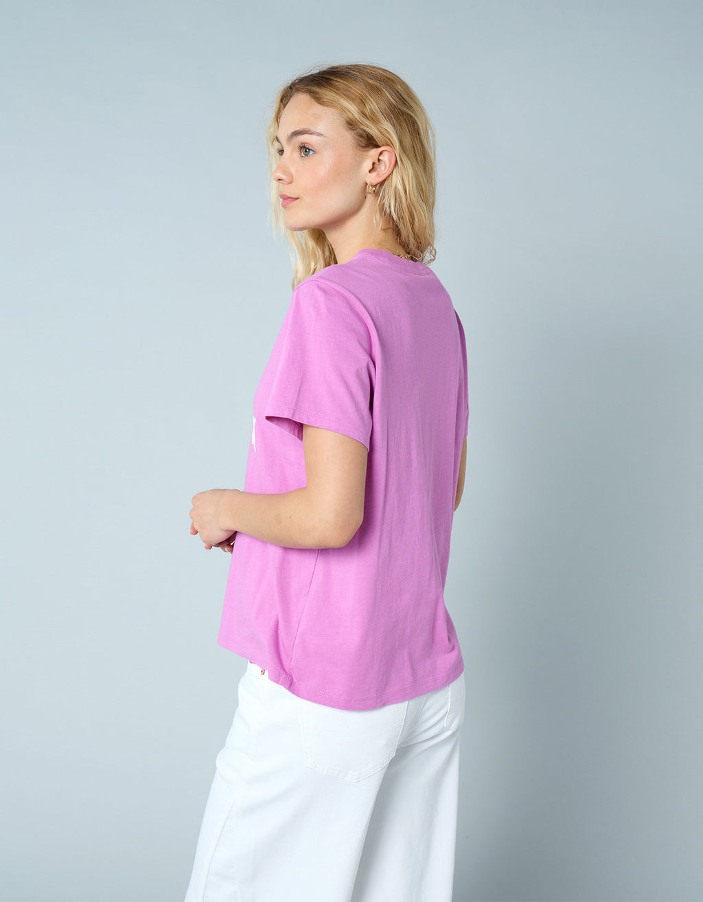 Polo sin Cuello Gráfica de Marca Ae - Rosa 0300_1040_615_ob