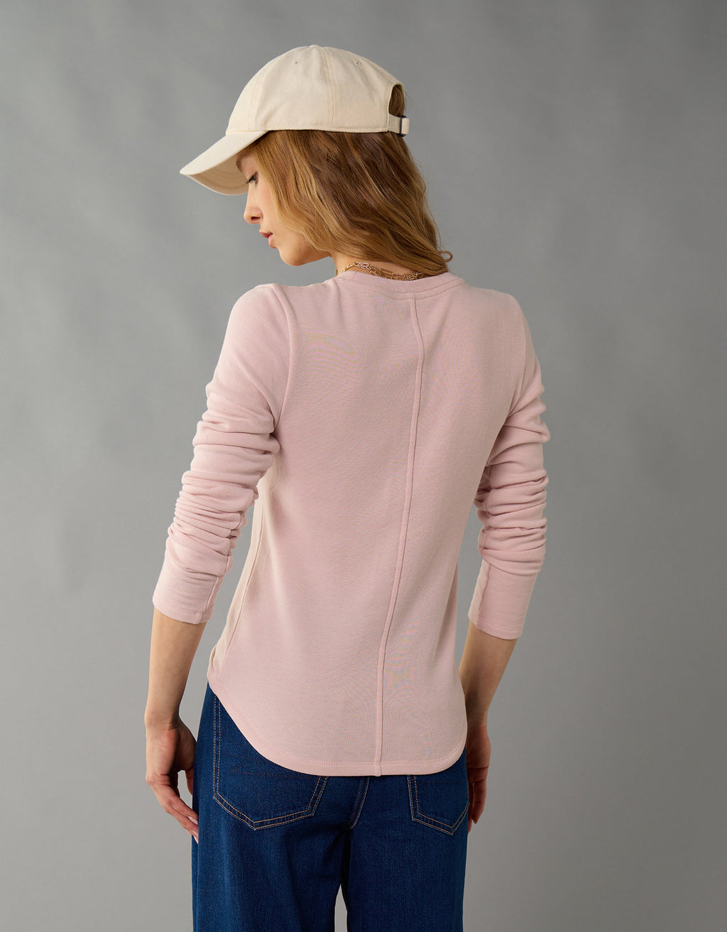 Camiseta Manga Larga Ae - Rosa 0300_1386_610_ob