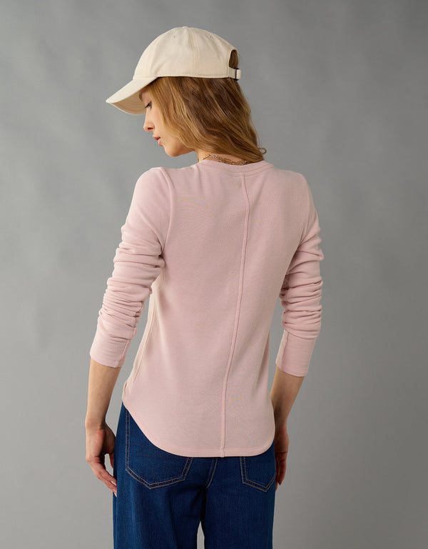 Camiseta Manga Larga Ae - Rosa