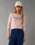 Camiseta Manga Larga Ae - Rosa 0300_1386_610_of