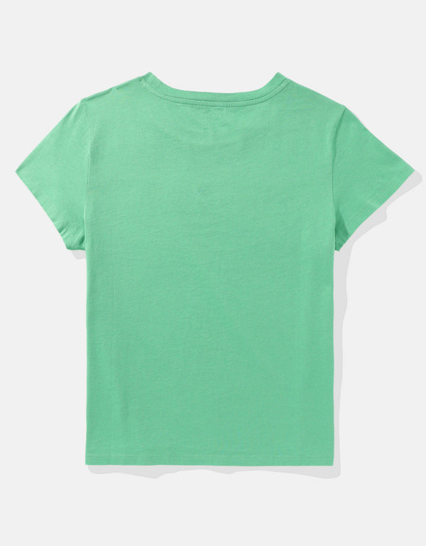 Polo sin Cuello AE gráfica con corte ajustado - Verde