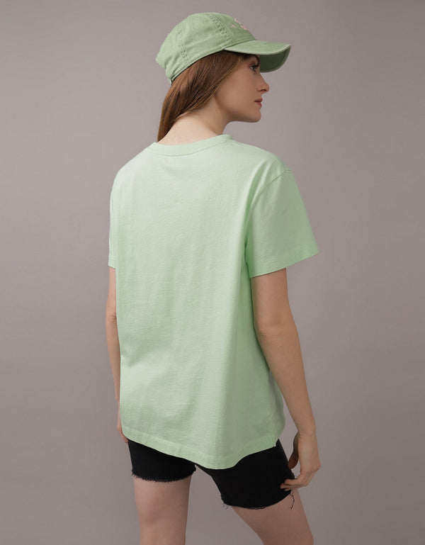 Polo sin Cuello AE gráfica con corte ajustado - Verde