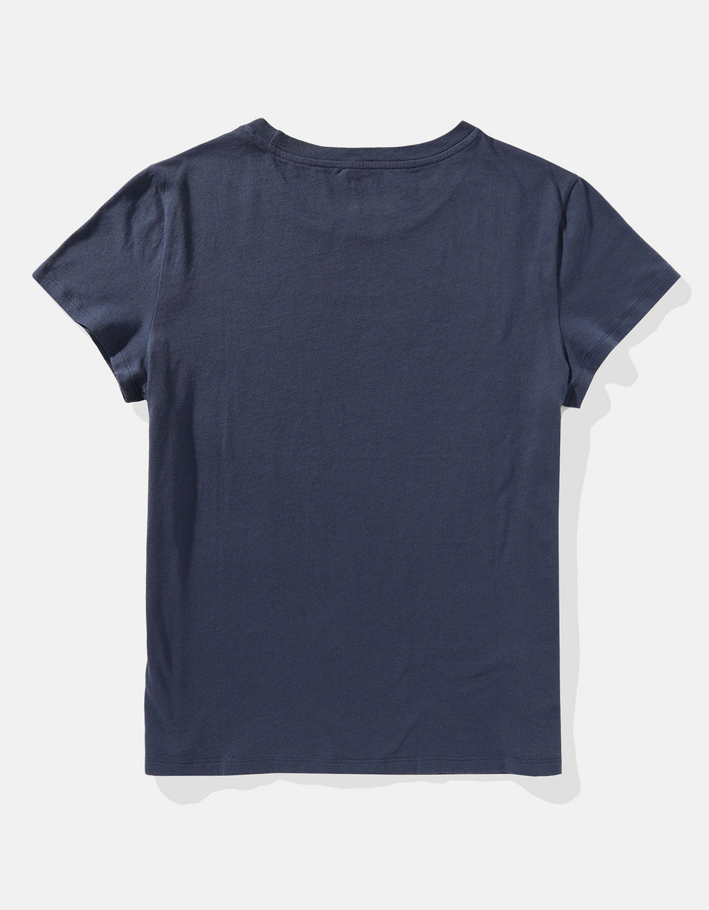 Polo sin Cuello AE con estampado manga corta de mujer - Azul 0300_9593_400_b