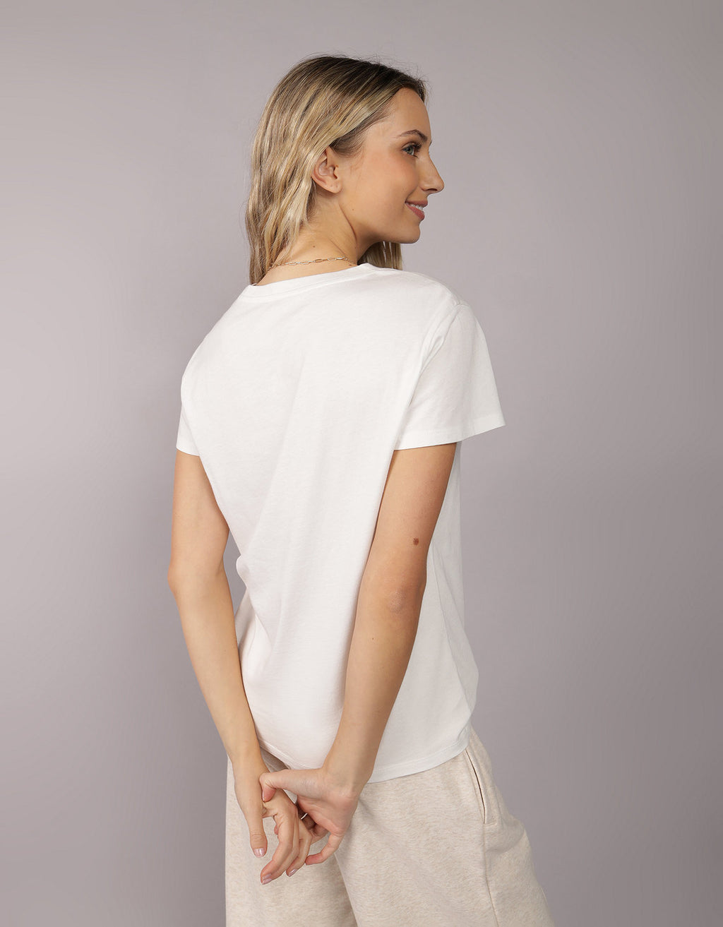 Polo sin Cuello con Gráfico Manga Corta Mujer AE - Generico 0300_9750_109_ob