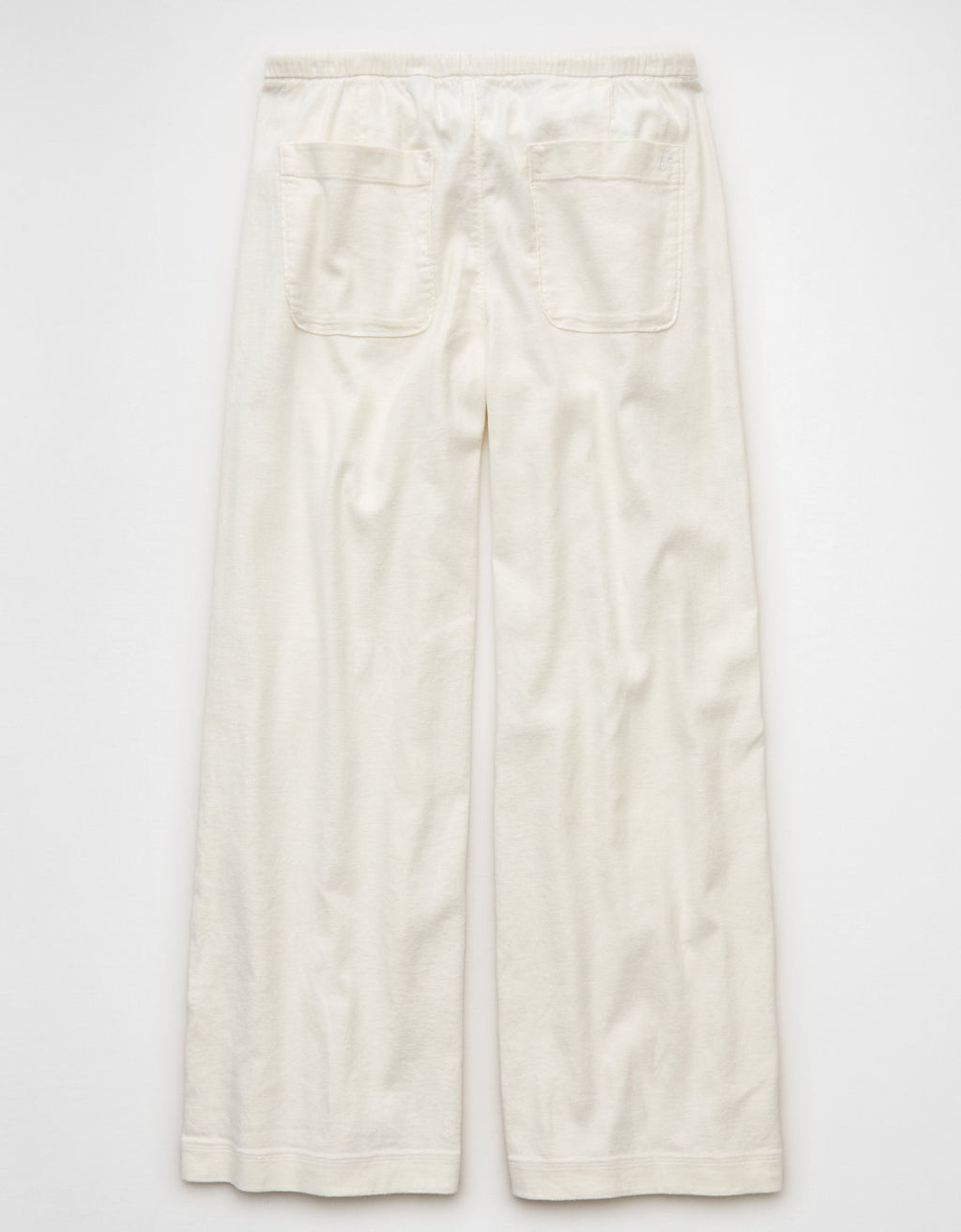 Pantalón Pull-On de lino de tiro bajo Ae - Blanco 0316_5696_100_b