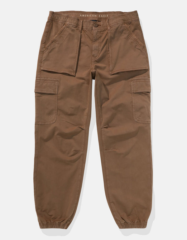 Jogger tipo cargo baggy de mujer AE - Café