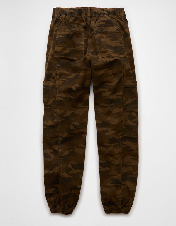 Jogger Baggy Tipo Cargo Tiro Alto Ae - Verde