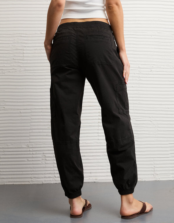 Jogger Baggy de Tiro Alto Ae - Negro