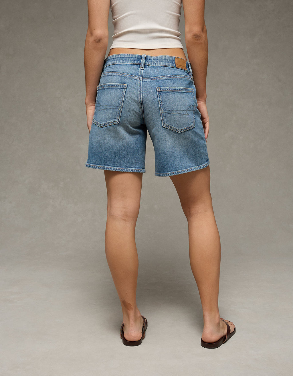 Jort Baggy tiro bajo de 8 pulgadas Ae - Azul 0331_8680_489_ob