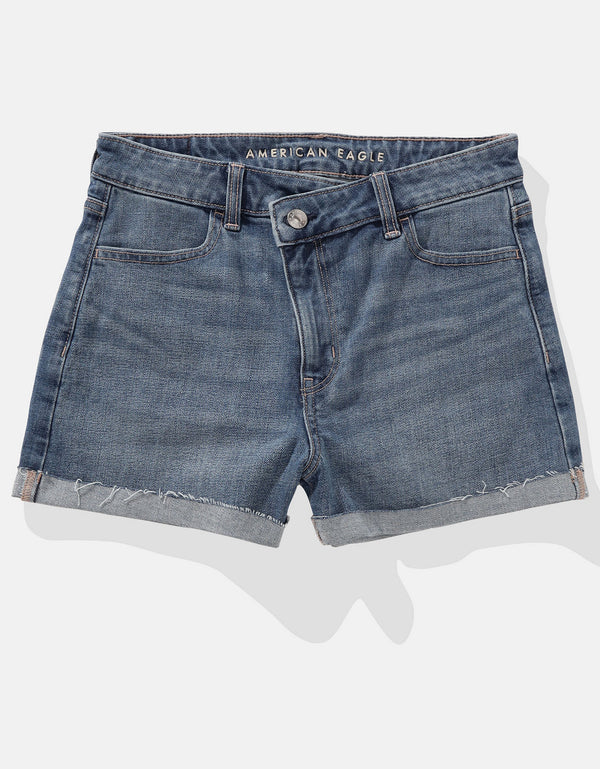 Short de mamá de mezclilla elástica Ae - Generico