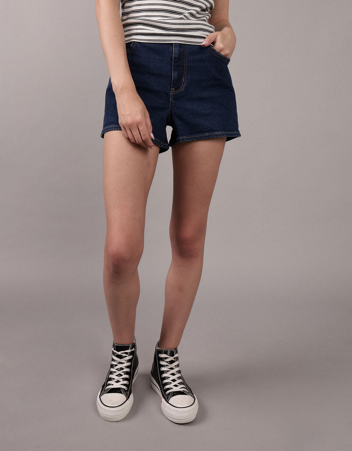 Short mom en denim de mujer AE - Generico 0338_8258_852_of