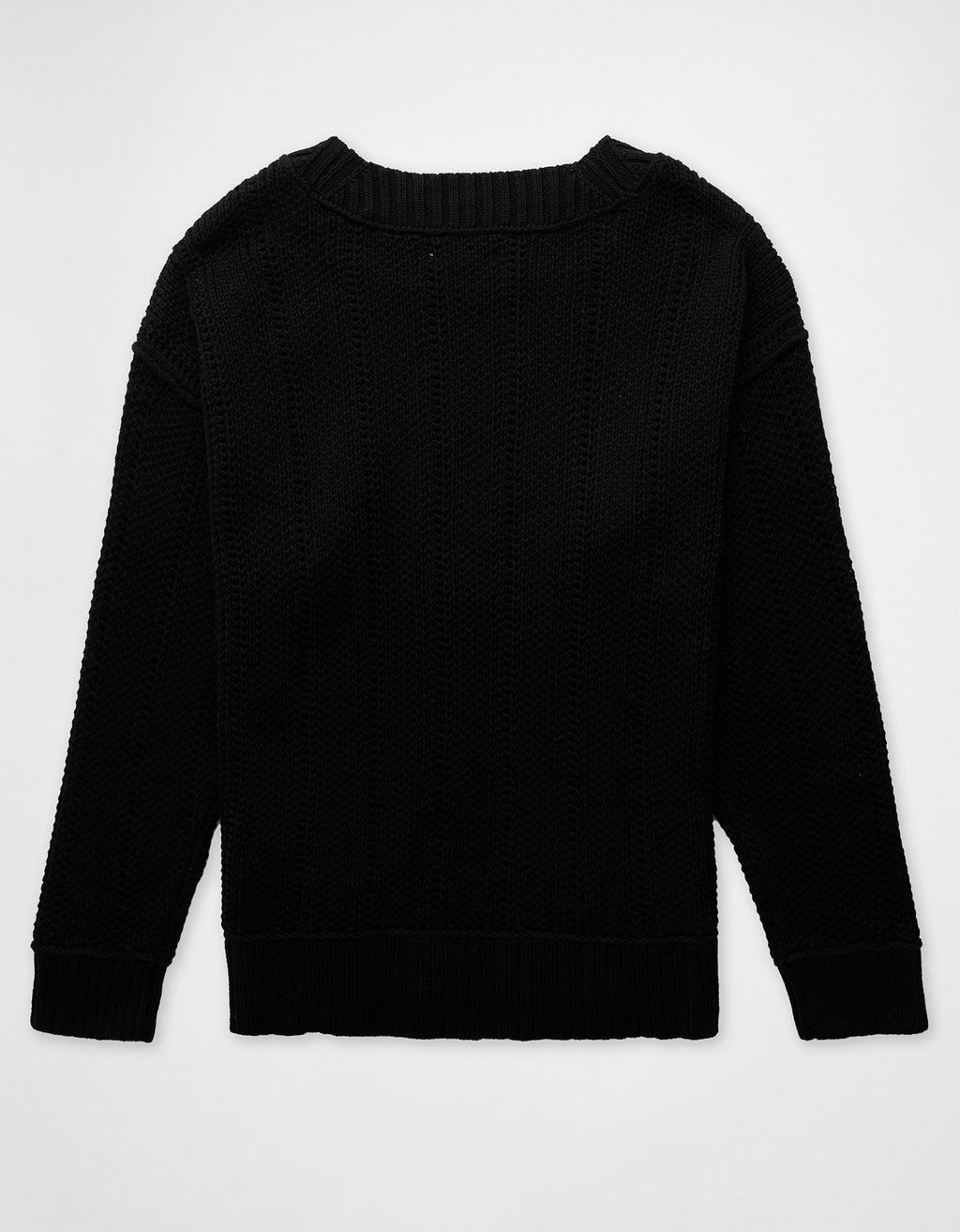 Tejido Pullover Long-Weekend Ae - Negro 0348_1515_001_b