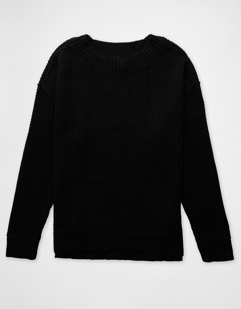 Tejido Pullover Long-Weekend Ae - Negro 0348_1515_001_f