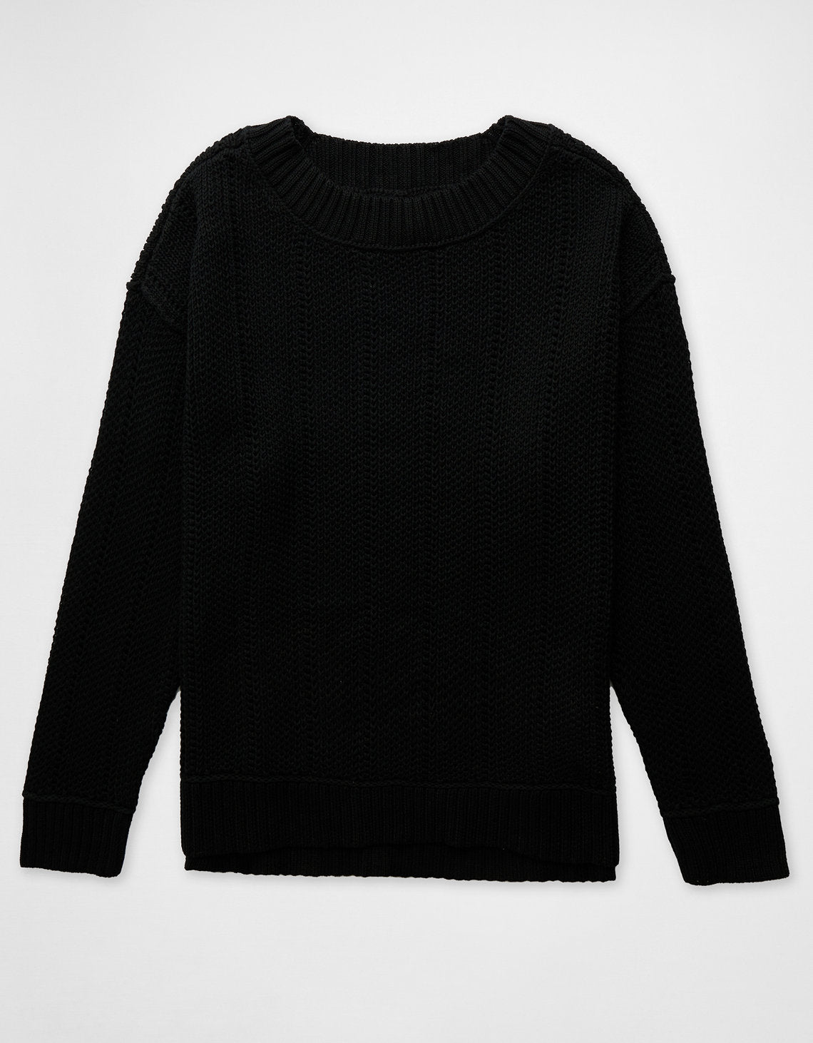 Tejido Pullover Long-Weekend Ae - Negro 0348_1515_001_f