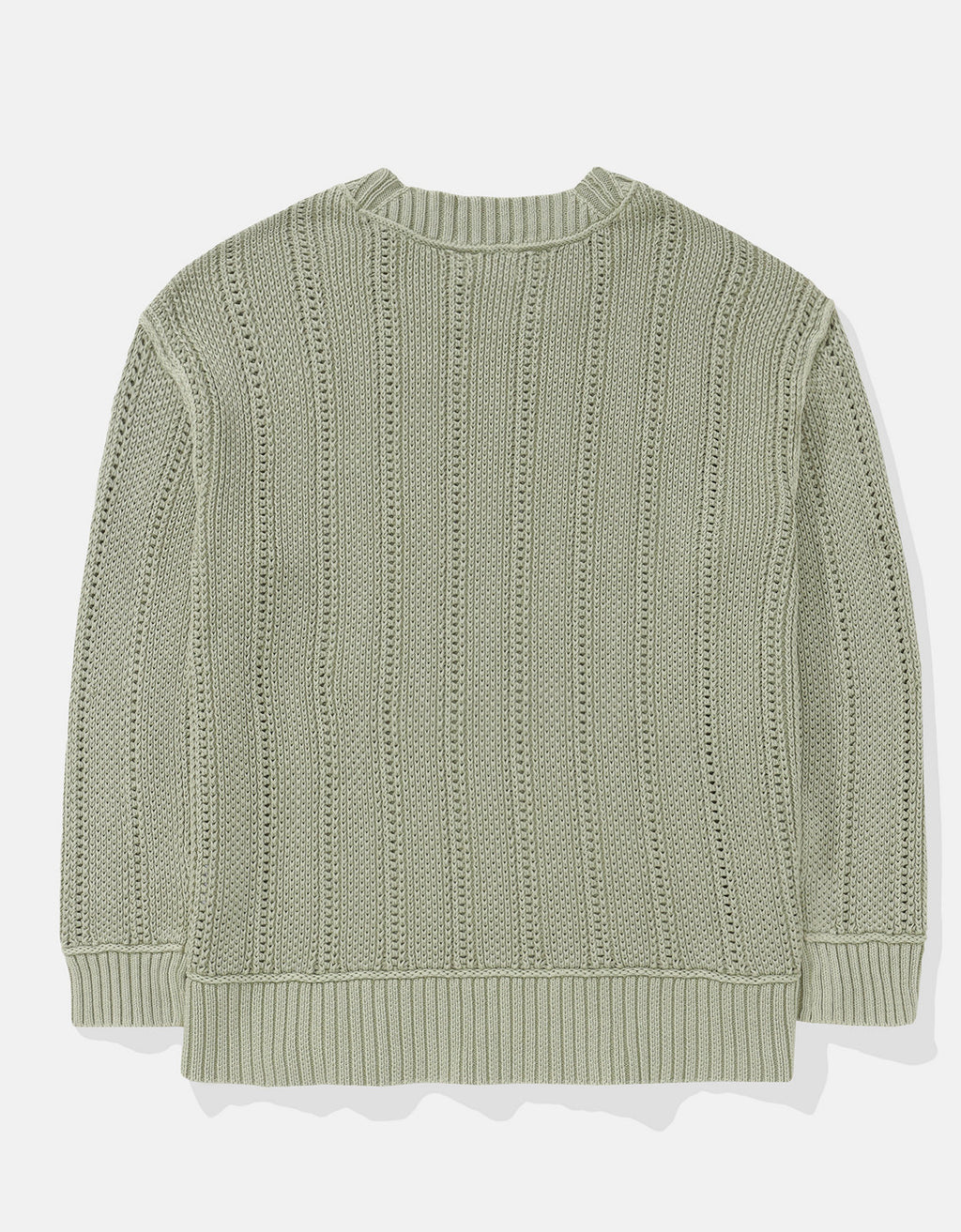 Tejido Oversized de Cuello Redondo Ae - Verde 0348_1652_365_b