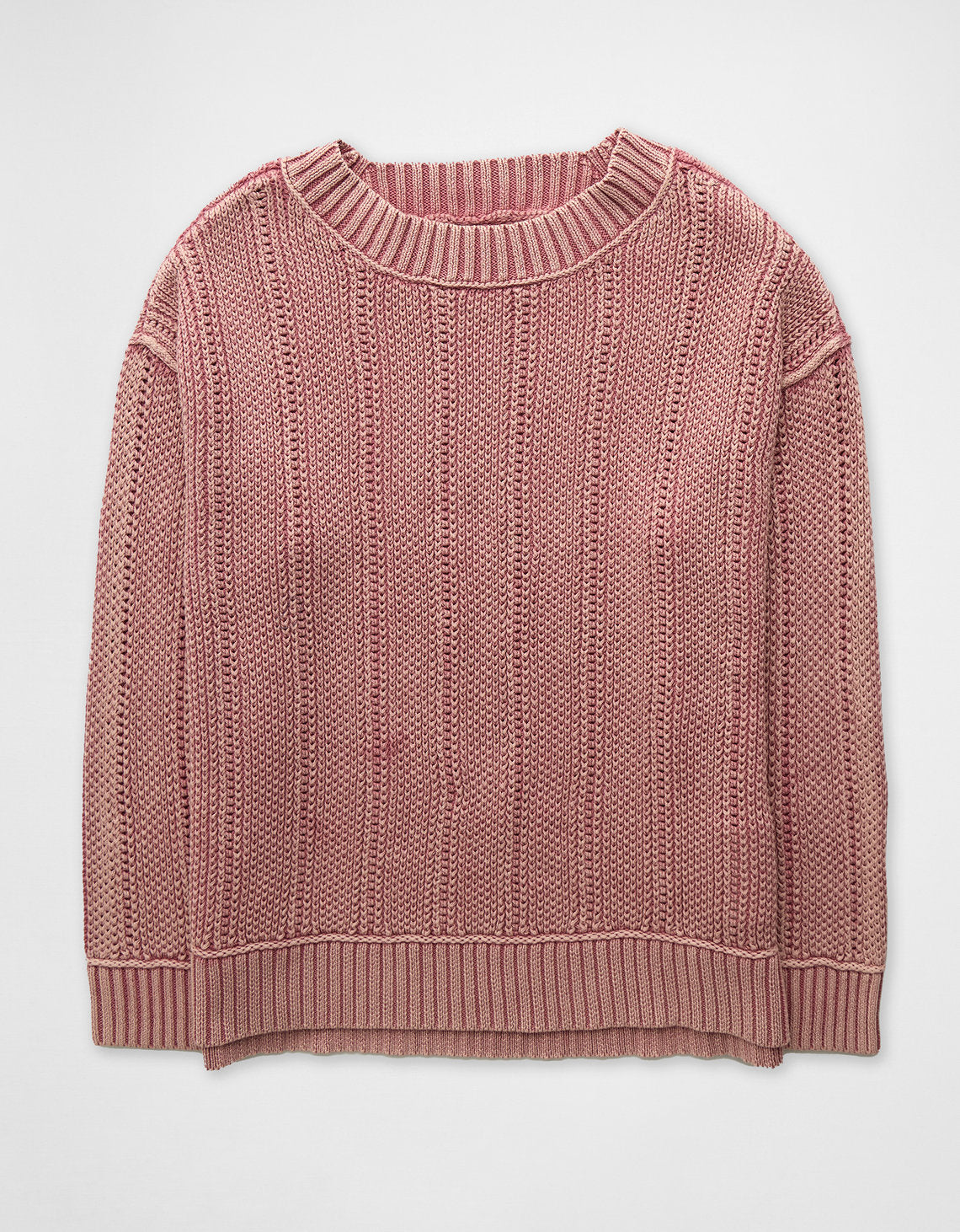 Tejido Oversized de Cuello Redondo Ae - Rosa 0348_1652_615_f