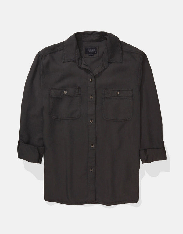 Camisa Manga Larga Mujer AE - Negro