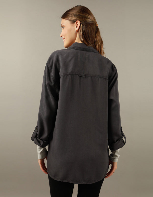 Camisa Manga Larga Mujer AE - Negro