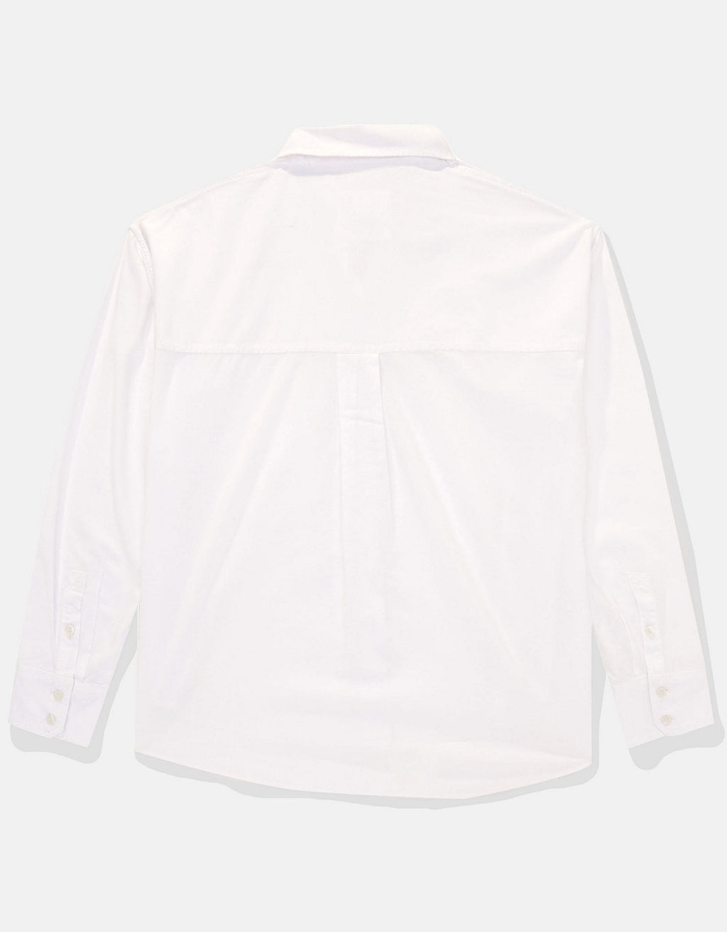 Camisa AE en Oxford manga larga de Mujer - Blanco 0355_5836_100_b