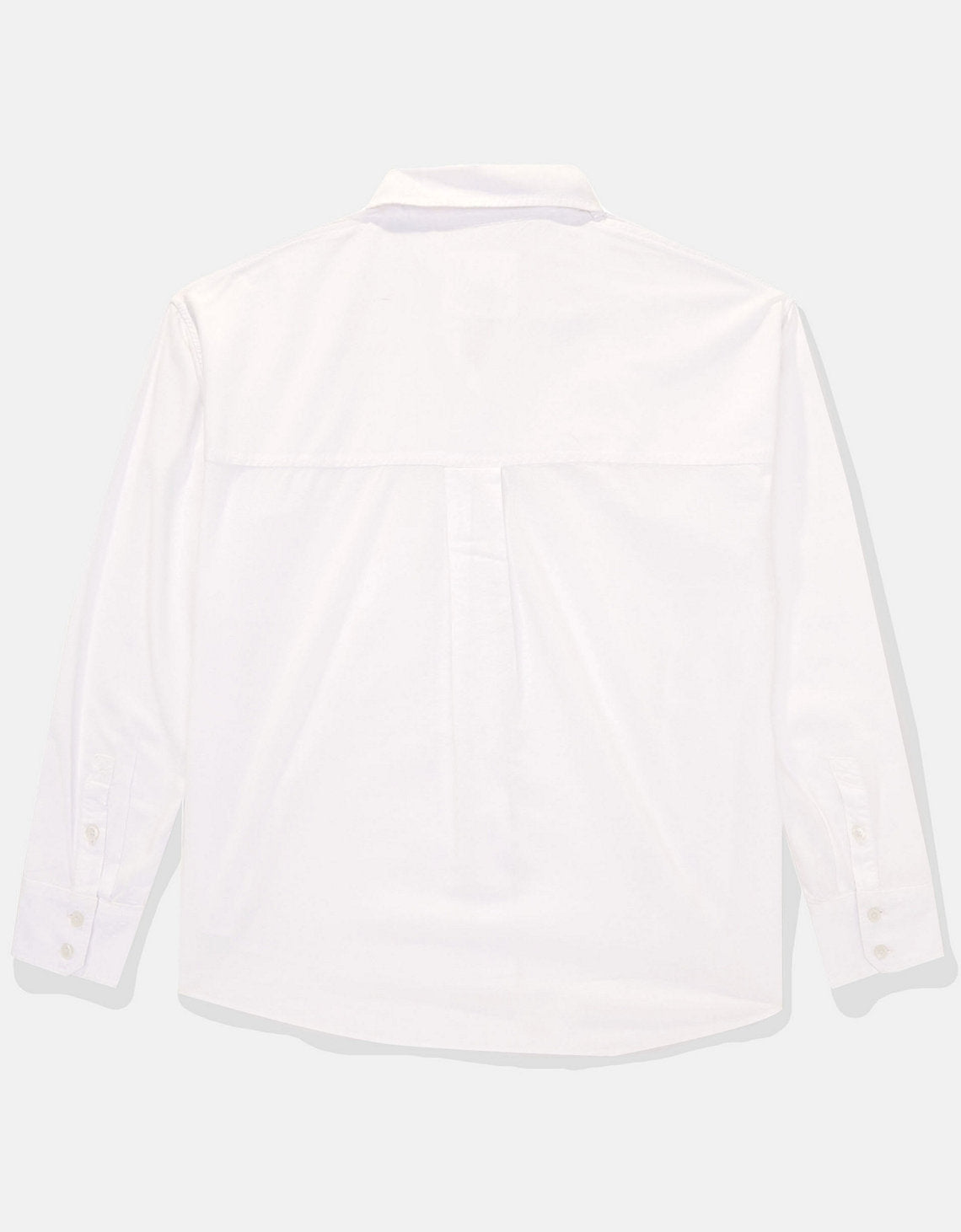 Camisa AE en Oxford manga larga de Mujer - Blanco 0355_5836_100_b