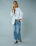 Camisa manga larga de botones de mujer AE - Blanco 0355_6092_100_of