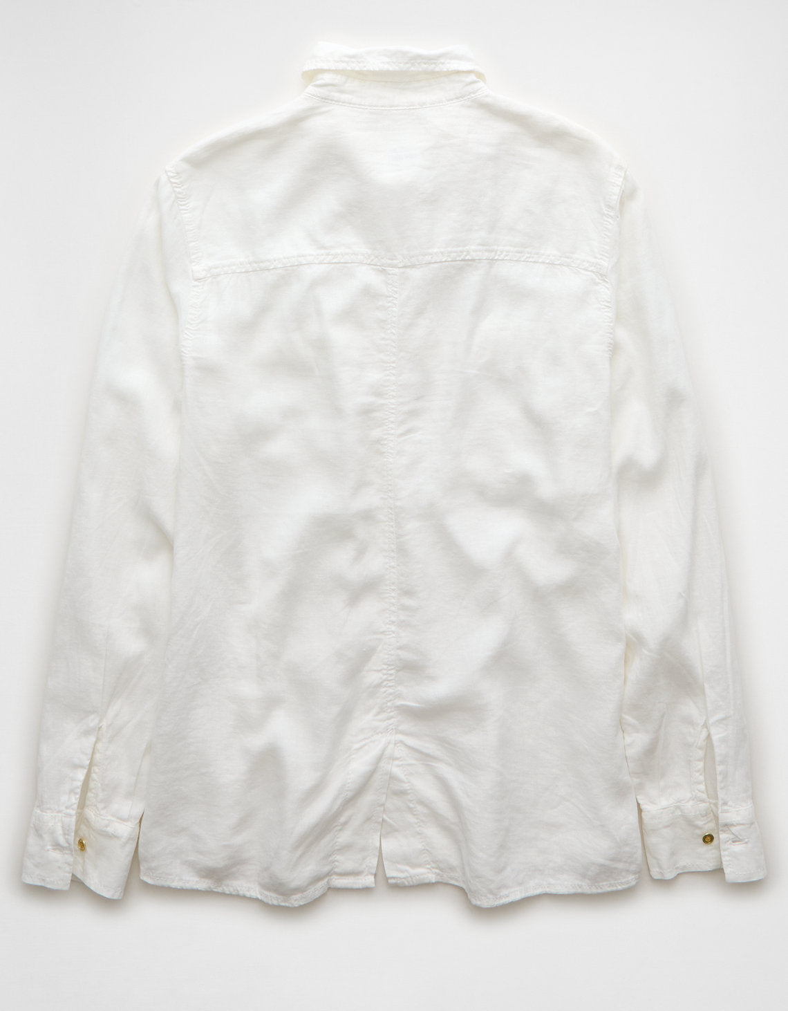 Camisa manga larga de botones de mujer AE - Blanco 0355_6127_100_b