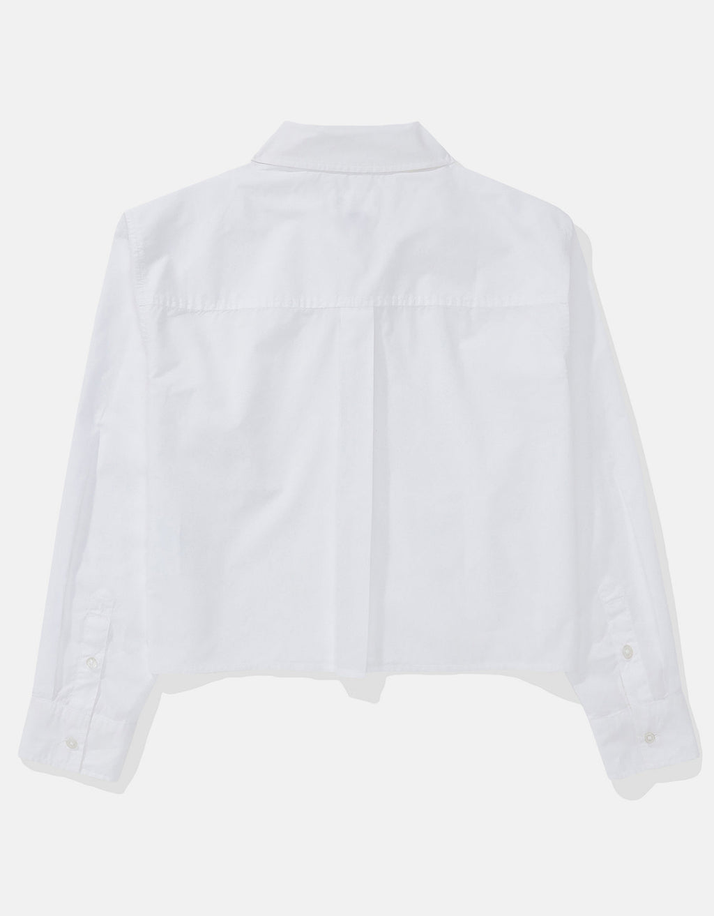 Camisa Abotonada Perfecta Recortada Ae - Blanco 0355_6409_100_b