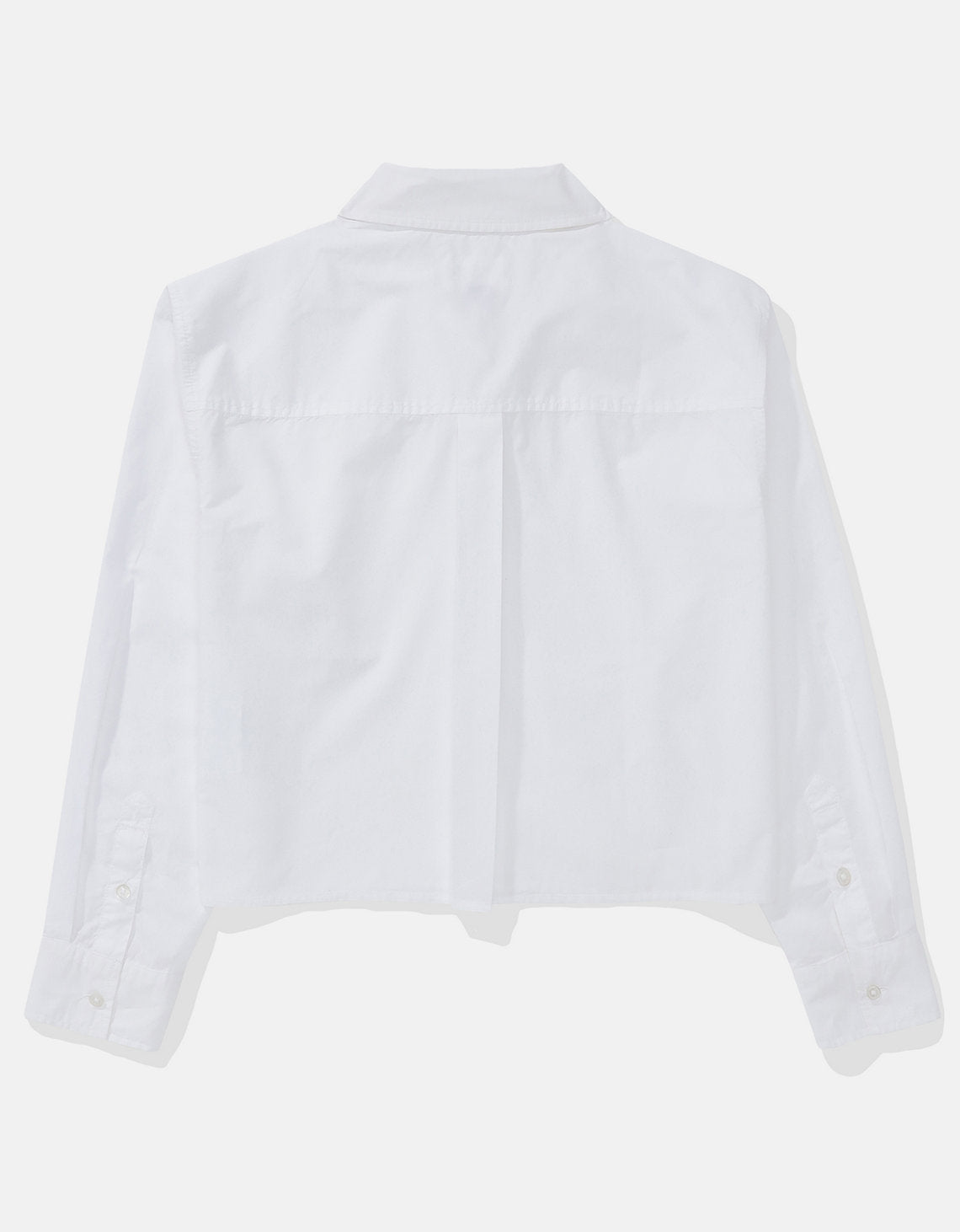 Camisa Abotonada Perfecta Recortada Ae - Blanco 0355_6409_100_b