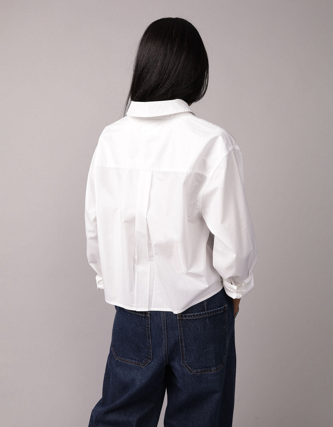 Camisa Abotonada Perfecta Recortada Ae - Blanco 0355_6409_100_ob
