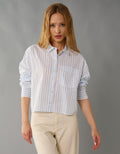 Camisa Cropped de Botones Ae - Azul 0355_6410_400_of