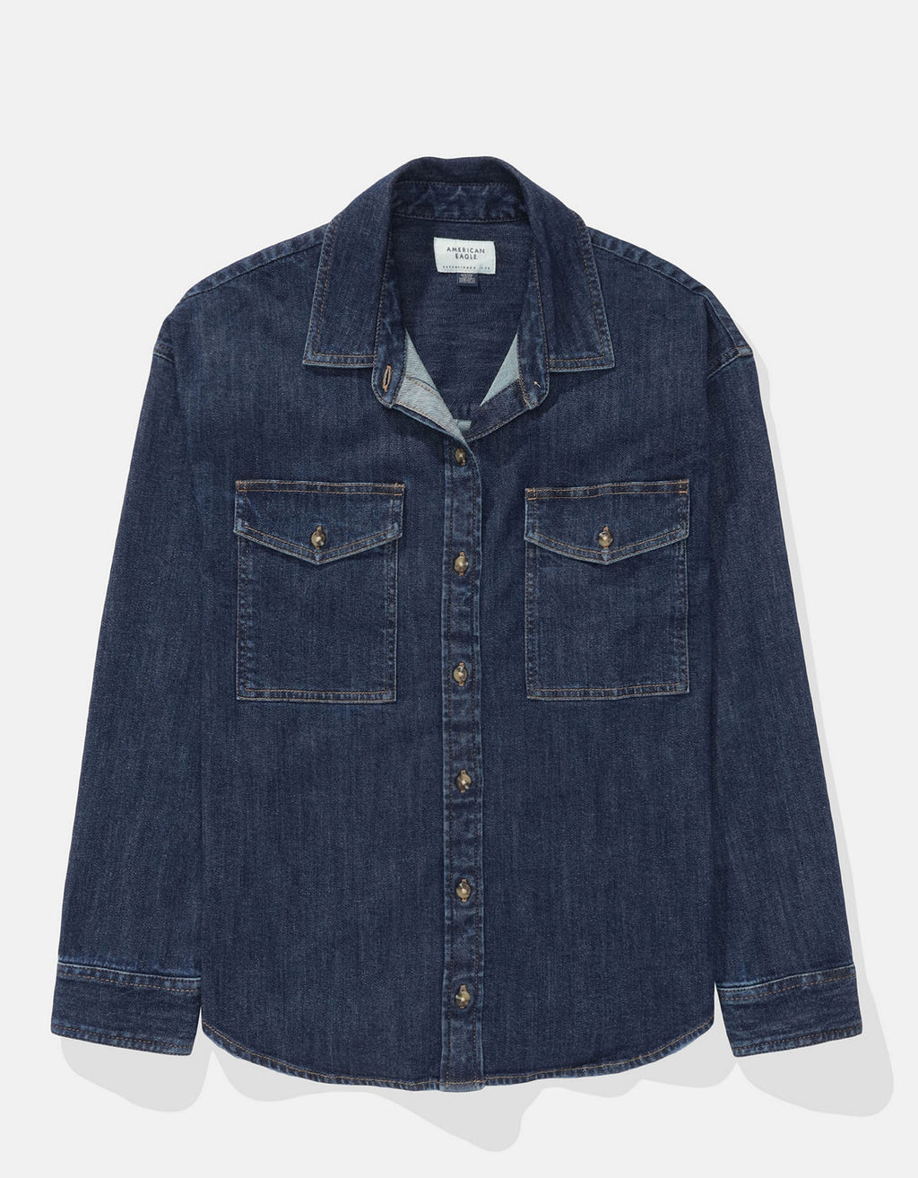 Camisa Oversized Manga Larga Ae - Generico 0355_6456_086_f