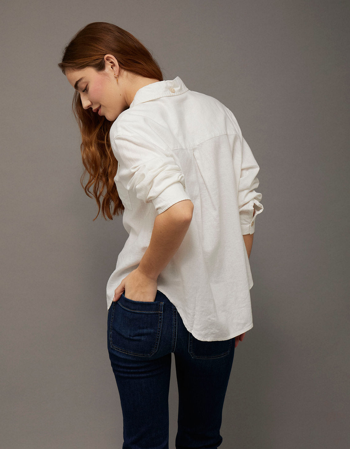 Camisa de Lino Oversized Ae - Blanco 0355_6683_139_ob