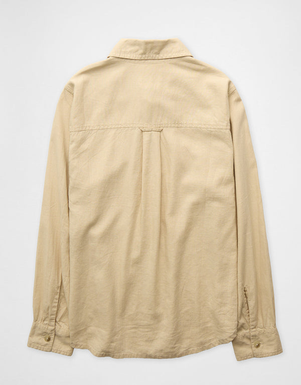 Camisa en lino manga larga con botones Ae - Generico